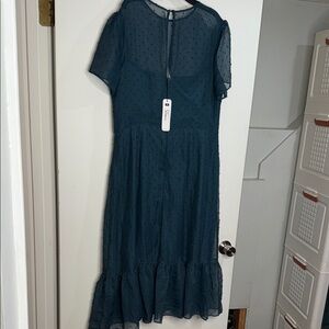 Chi Chi London Teal Midi Dress